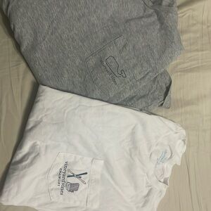 Two Vineyard Vine Long Sleeve T-Shirts.  Size Adult Small.  Hardly worn.